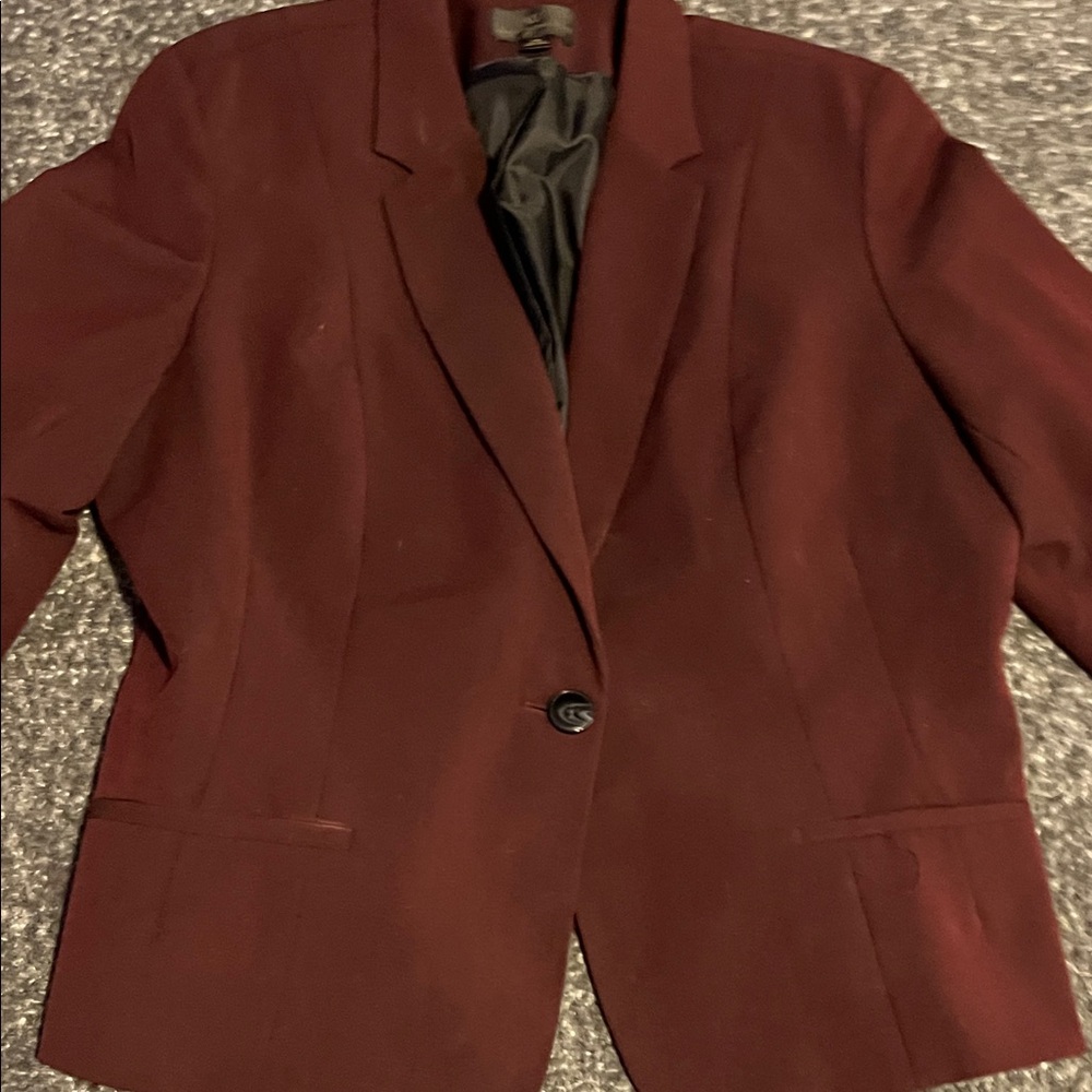 Worthington Dark Red Blazer